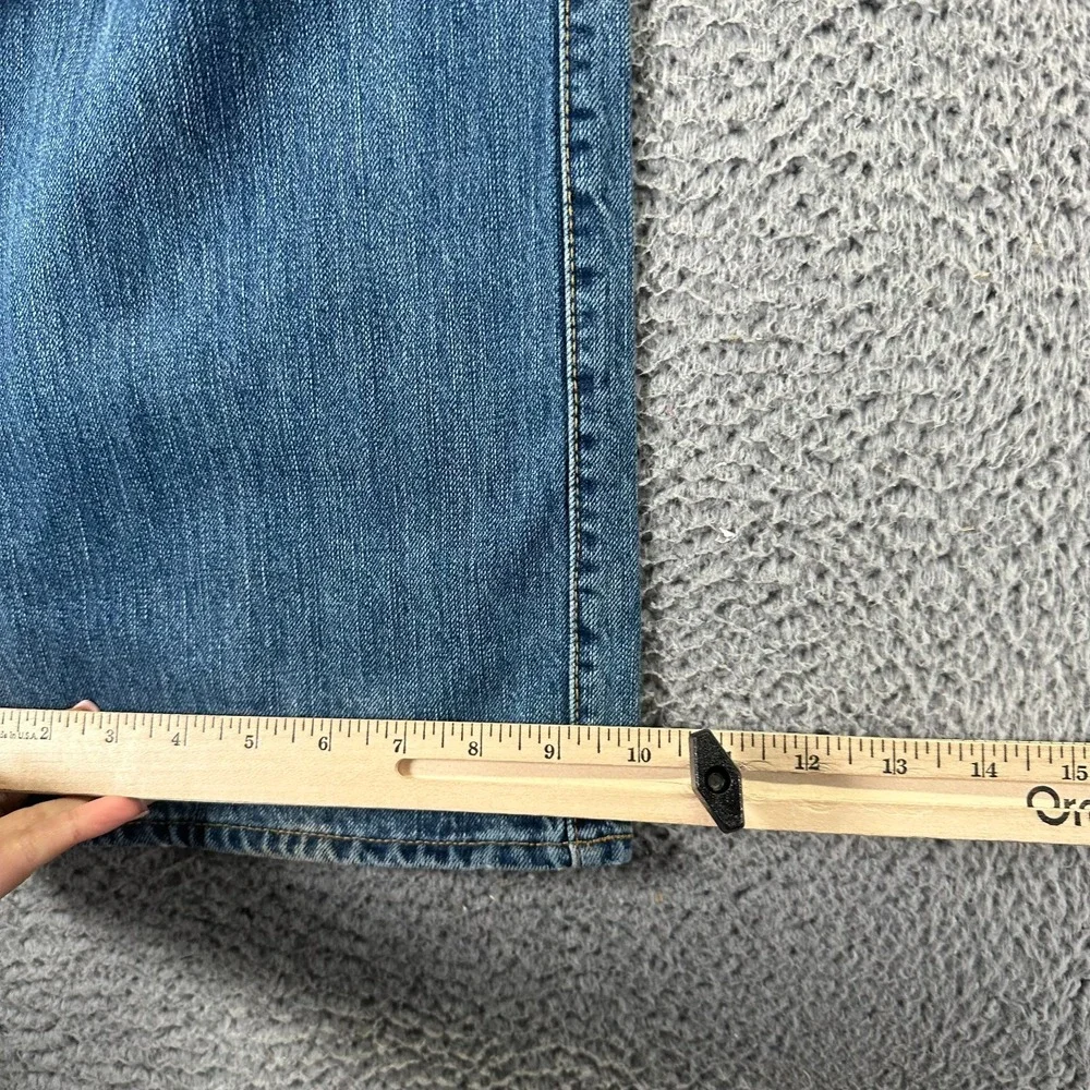 VTG Polo Ralph Lauren Jeans Men 36x30‎ Blue Denim Straight Baggy Workwear Faded